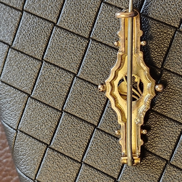 Antique Victorion 9k gold brooch or pin - Picture 5 of 9